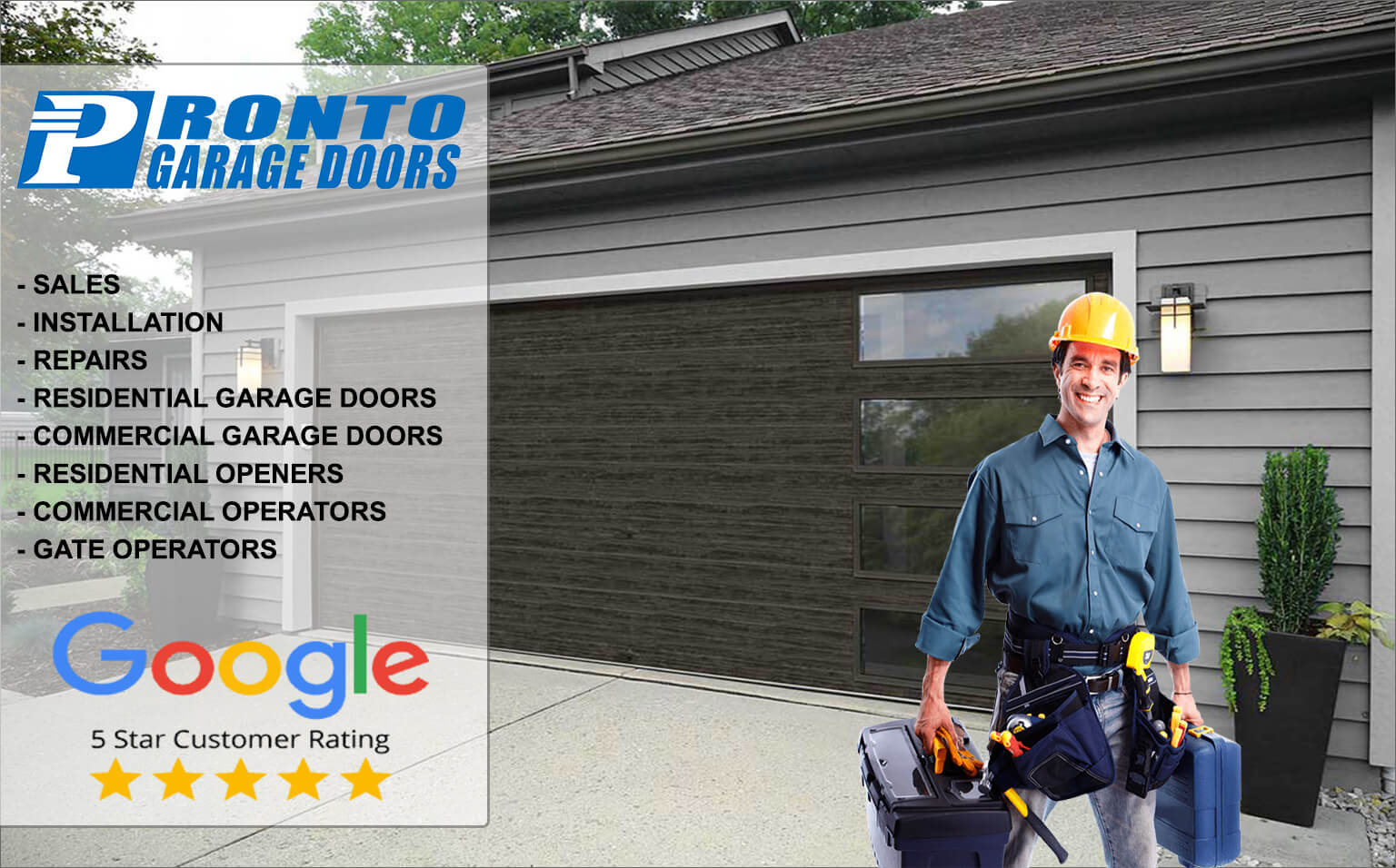 pronto garage doors overview