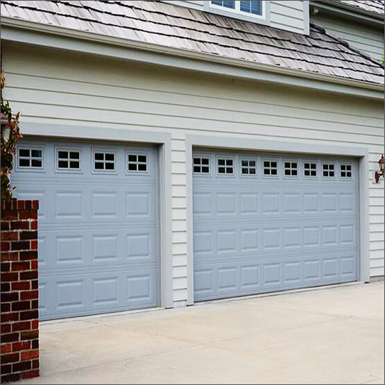 Brown Raised Panel Garage